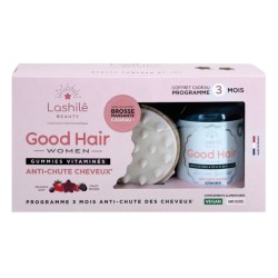 LASHILÉ - LASHILE TRIO GOOD HAIR WOMEN 3 FLACONS 60 GUMMIES + BROSSE MASSANTE