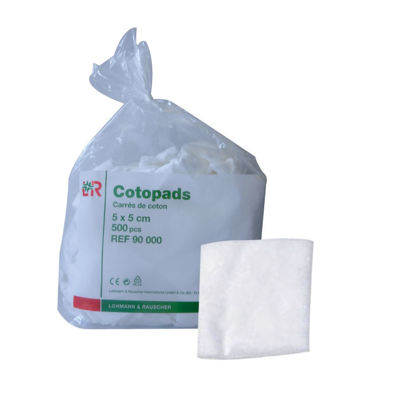 Coton Carré COTOPADS 5cm - Sachet de 500