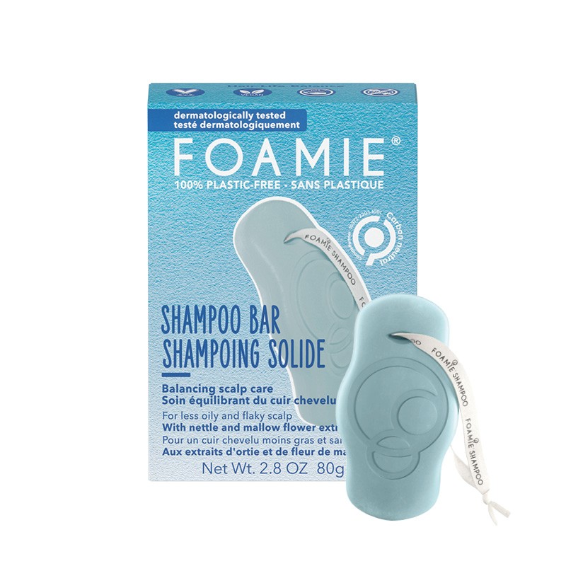 FOAMIE® - FOAMIE SHAMPOING SOLIDE 80G - EQUILIBRE CUIR CHEVELU - HAIR LIFE BALANCE