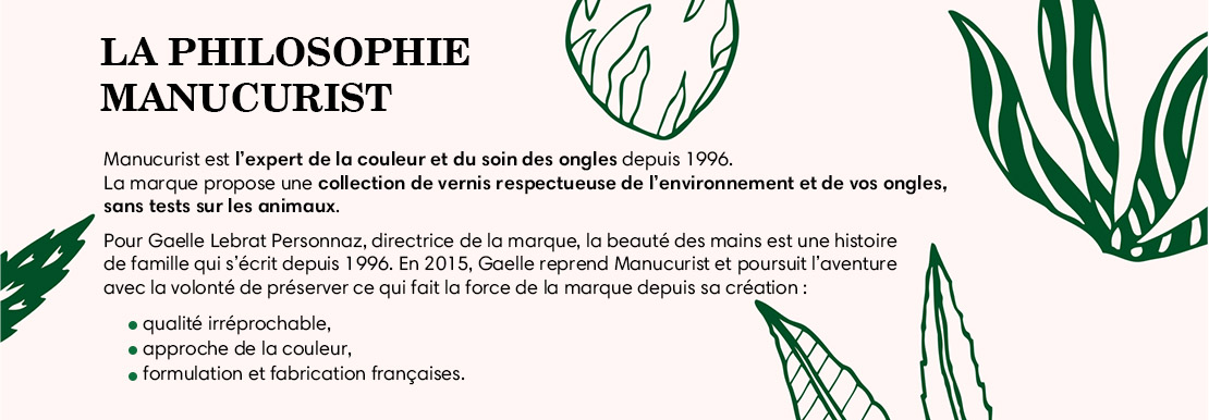 La philosophie Manucurist : collection de vernis respectueuse de l'environnement et de vos ongles, sans tests sur les animaux